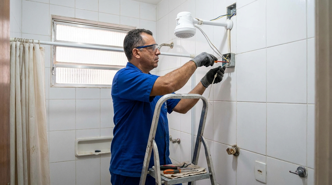Instalacao de chuveiro eletrico em Anápolis‑GO