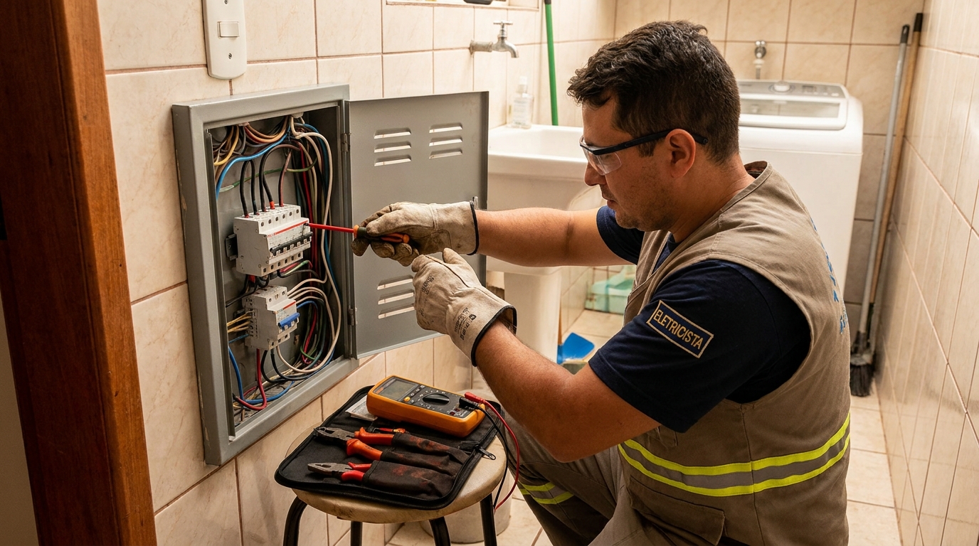 Instalacao de disjuntor residencial em Anápolis‑GO