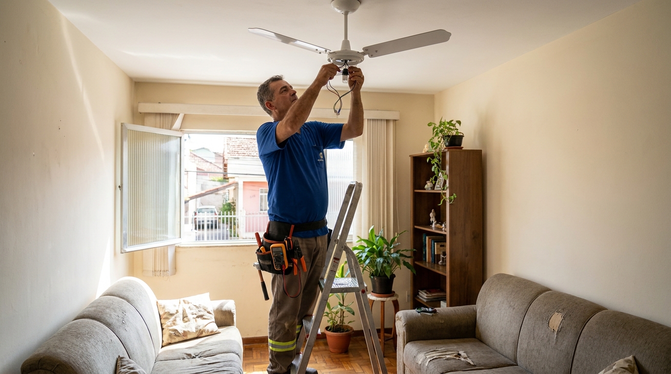 Instalacao de ventilador de teto em Anápolis‑GO