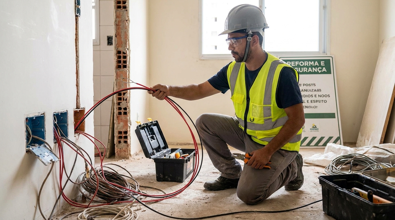 Troca de fiacao eletrica em Anápolis‑GO