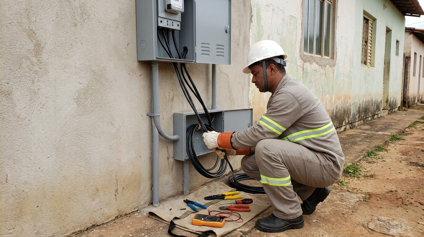 Troca de padrao de energia em Anápolis‑GO